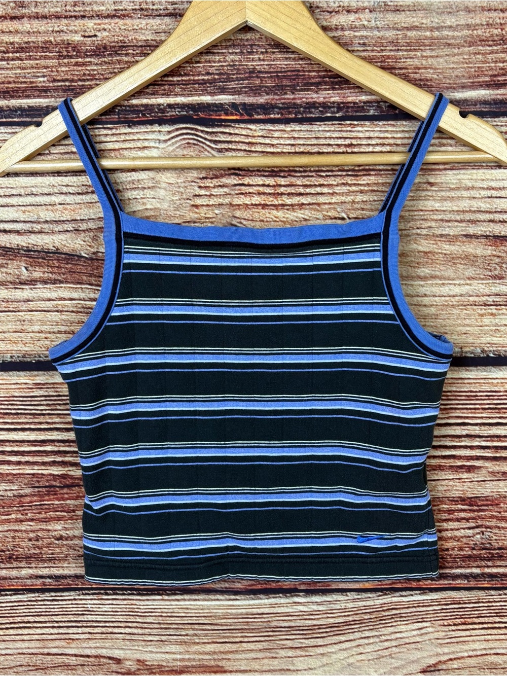 Vintage 2000s Nike Y2K Stripe Crop Tank